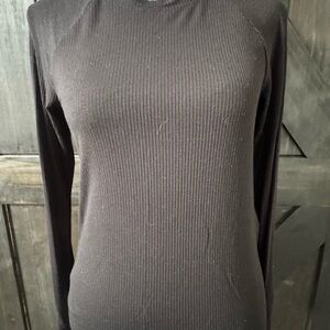 NWOT Aerie’s Offline Black Ribbed Long Sleeve Top